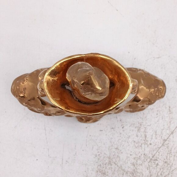 Jim Beam Liquor Decanter Distillery Whiskey Empty Vase Bottle Gold Regal China - Picture 4 of 13